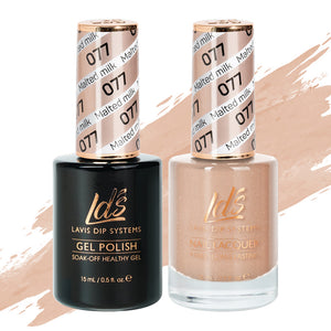  LDS Gel Nail Polish Duo - 077 Malted Milk by LDS sold by DTK Nail Supply