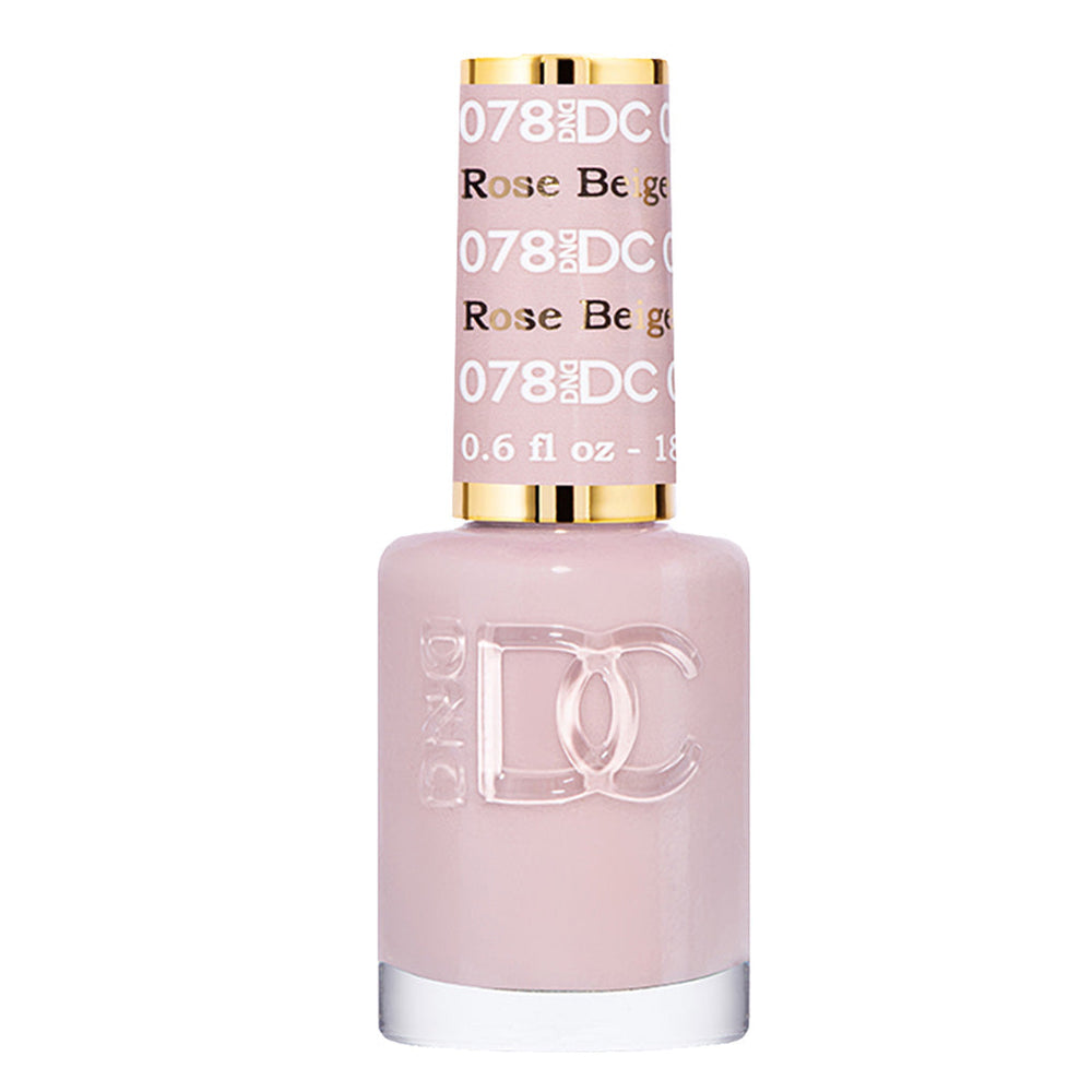 DND DC Nail Lacquer - 078 Gray Colors - Rose Beige by DND DC sold by DTK Nail Supply