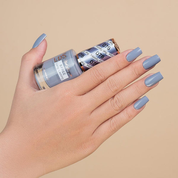  LDS Hema Free Gel Polish 078 - Moody Sky by LDS HEMA FREE GEL POLISH sold by DTK Nail Supply