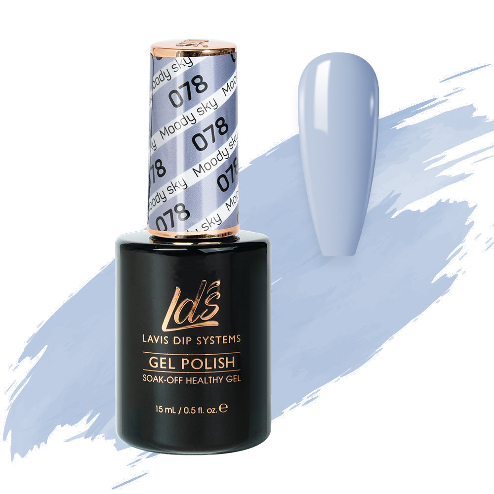  LDS Hema Free Gel Polish 078 - Moody Sky by LDS HEMA FREE GEL POLISH sold by DTK Nail Supply