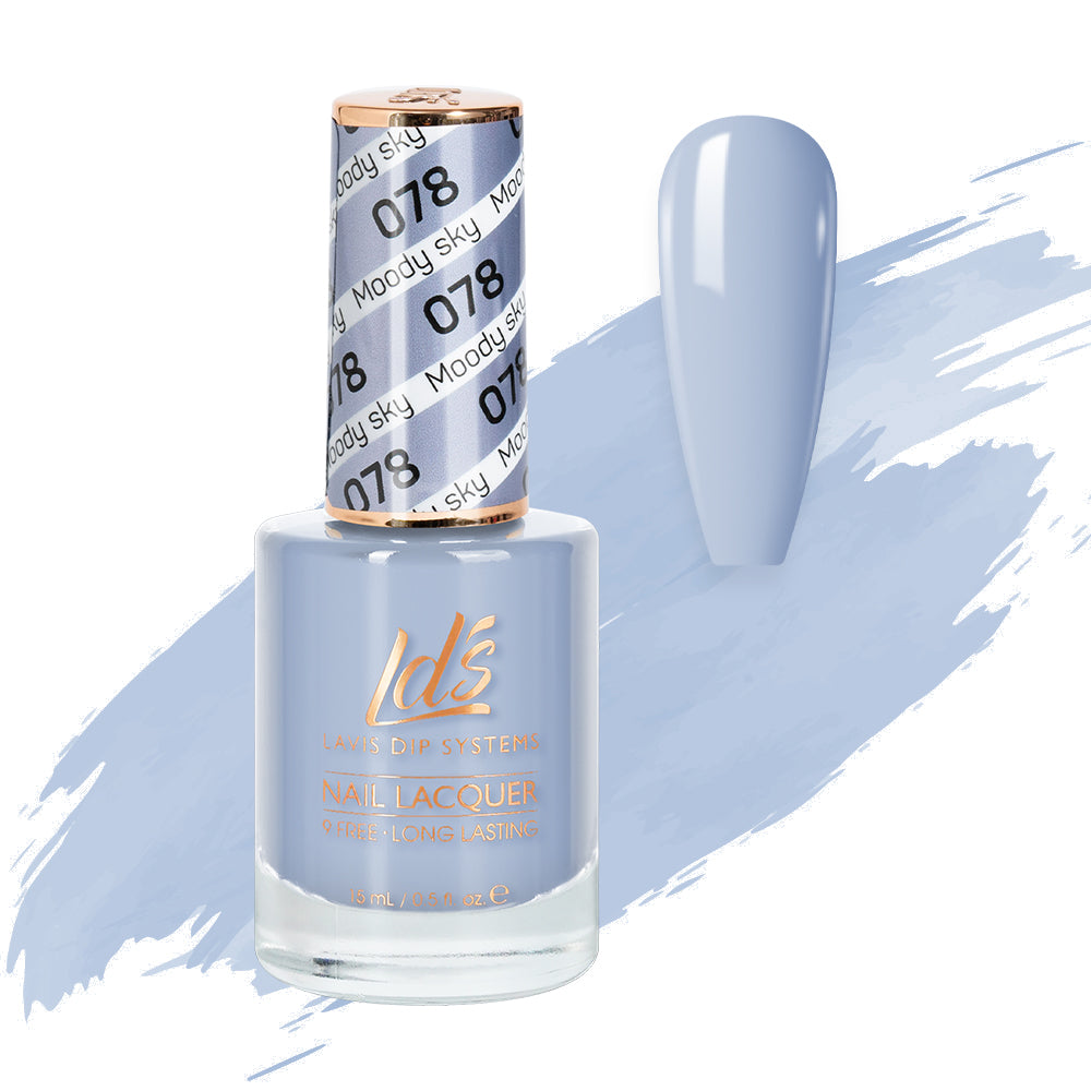  LDS Nail Lacquer - 078 Moody Sky by LDS sold by DTK Nail Supply