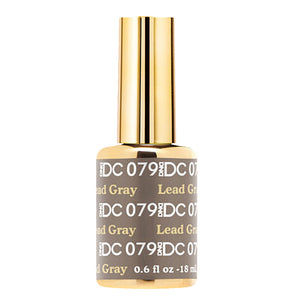 DND DC Gel Polish - 079 Gray Colors - Lead Gray by DND DC sold by DTK Nail Supply