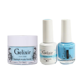  Gelixir 3 in 1 - 079 Sky Blue - Acrylic & Dip Powder, Gel & Lacquer by Gelixir sold by DTK Nail Supply