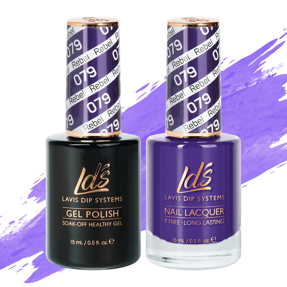  LDS Gel Nail Polish Duo - 079 Rebel by LDS sold by DTK Nail Supply