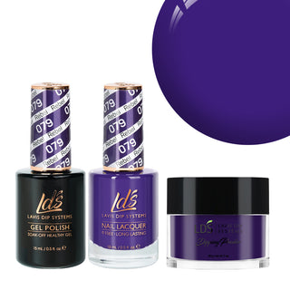  LDS 3 in 1 - 079 Rebel - Dip, Gel & Lacquer Matching by LDS sold by DTK Nail Supply