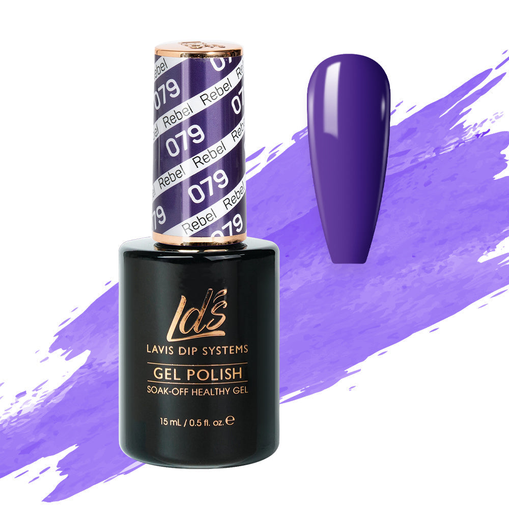  LDS Hema Free Gel Polish 079 - Rebel by LDS HEMA FREE GEL POLISH sold by DTK Nail Supply