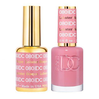  DND DC Gel Nail Polish Duo - 080 Coral Colors - Lobstor Bisque by DND DC sold by DTK Nail Supply