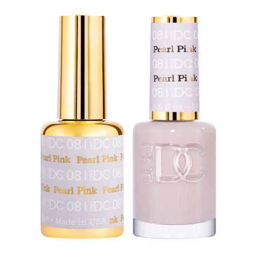  DND DC Gel Nail Polish Duo - 081 Pearl Pink by DND DC sold by DTK Nail Supply