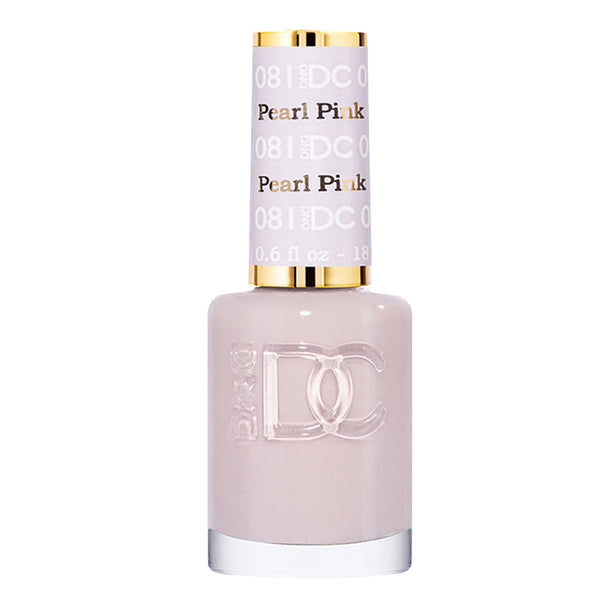 DND DC Nail Lacquer - 081 Gray Colors - Pearl Pink by DND DC sold by DTK Nail Supply
