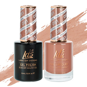  LDS Gel Nail Polish Duo - 081 Hot Chocolate by LDS sold by DTK Nail Supply