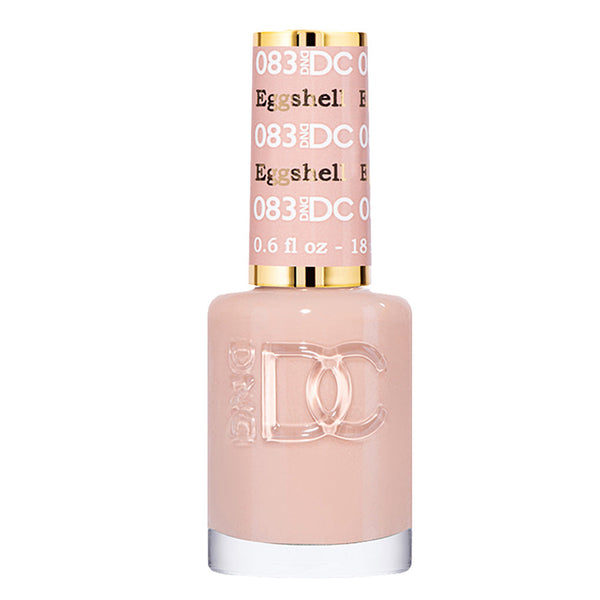  DND DC Nail Lacquer - 083 Neutral, Brown Colors - Eggshell by DND DC sold by DTK Nail Supply