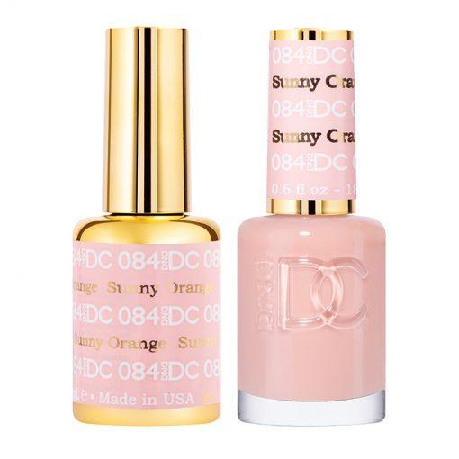  DND DC Gel Nail Polish Duo - 084 Sunny Orange by DND DC sold by DTK Nail Supply
