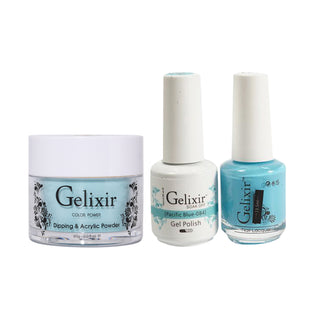  Gelixir 3 in 1 - 084 Pacific Blue - Acrylic & Dip Powder, Gel & Lacquer by Gelixir sold by DTK Nail Supply
