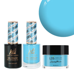  LDS 3 in 1 - 088 Powderblue - Dip, Gel & Lacquer Matching by LDS sold by DTK Nail Supply