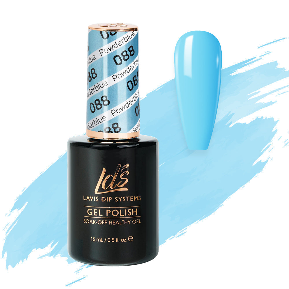  LDS Hema Free Gel Polish 088 - Powderblue by LDS HEMA FREE GEL POLISH sold by DTK Nail Supply