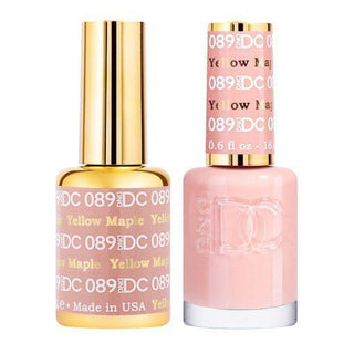  DND DC Gel Nail Polish Duo - 089 Neutral Colors - Yellow Maple by DND DC sold by DTK Nail Supply