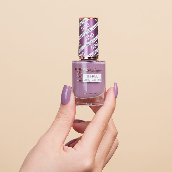  LDS Nail Lacquer - 090 Loyally, Lilac by LDS sold by DTK Nail Supply