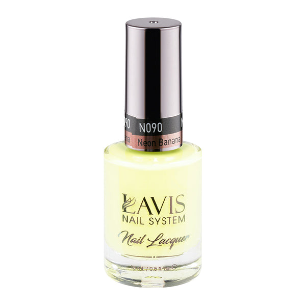  LAVIS Nail Lacquer - 090 Neon Banana by LAVIS NAILS sold by DTK Nail Supply