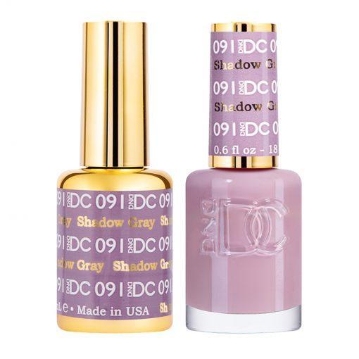  DND DC Gel Nail Polish Duo - 091 Shadow Gray by DND DC sold by DTK Nail Supply