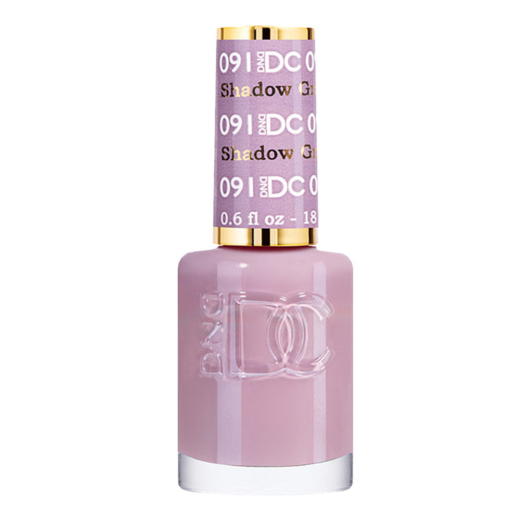  DND DC Nail Lacquer - 091 Gray, Purple Colors - Shadow Gray by DND DC sold by DTK Nail Supply