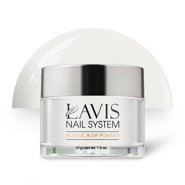  Lavis Acrylic Powder - 091 Why White? by LAVIS NAILS sold by DTK Nail Supply
