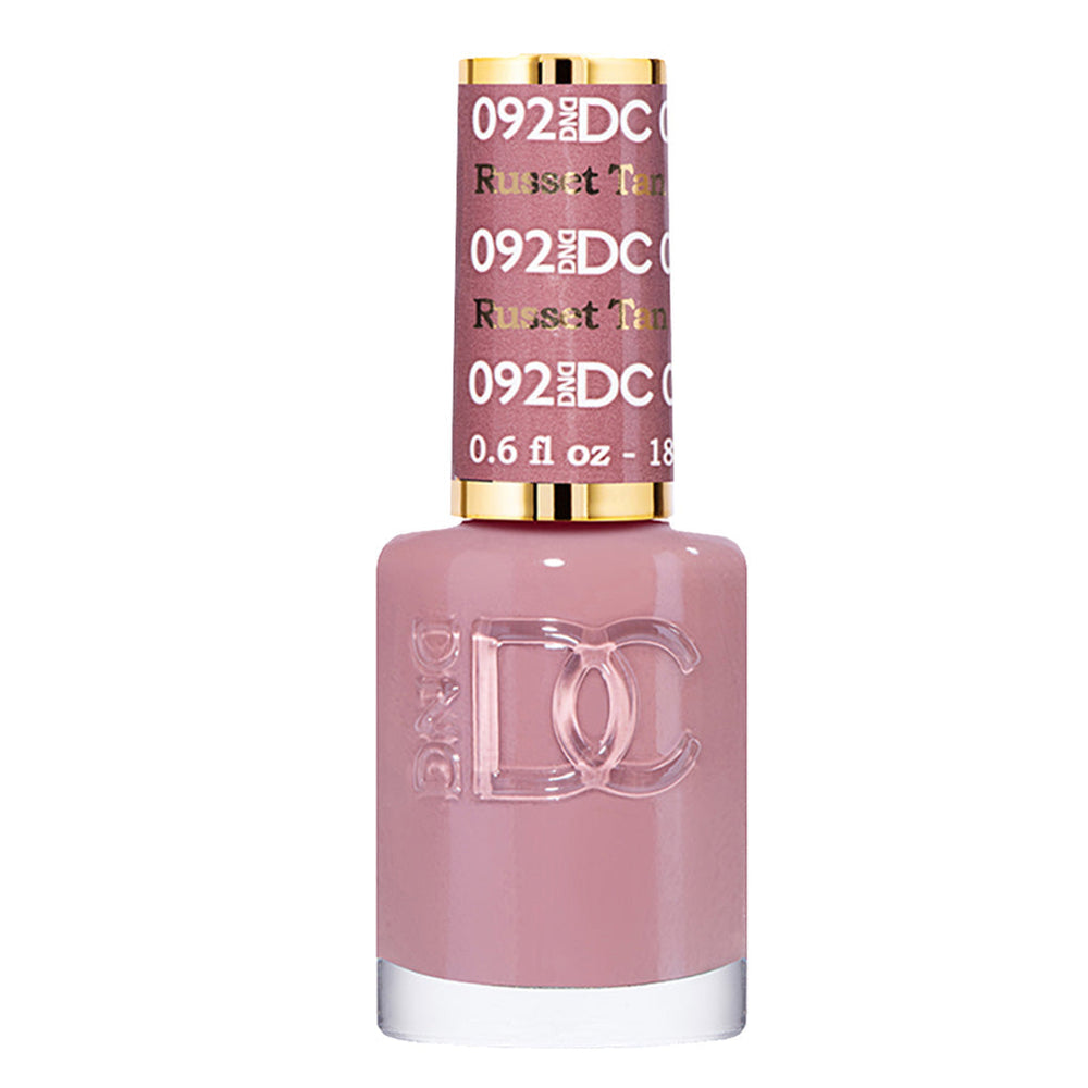  DND DC Nail Lacquer - 092 Gray, Brown Colors - Russet Tan by DND DC sold by DTK Nail Supply