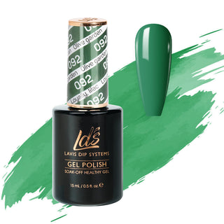  LDS Gel Polish 092 - Green Colors - Olive Garden by LDS sold by DTK Nail Supply