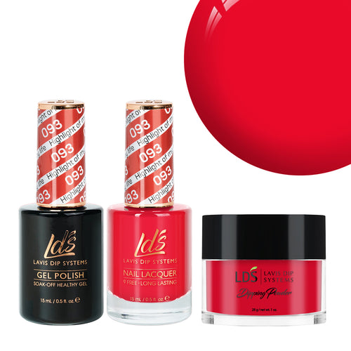  LDS 3 in 1 - 093 Highlight Of My Life - Dip, Gel & Lacquer Matching by LDS sold by DTK Nail Supply