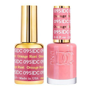  DND DC Gel Nail Polish Duo - 095 Pink Colors - Orange Rust by DND DC sold by DTK Nail Supply