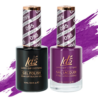  LDS Gel Nail Polish Duo - 095 Purple Colors - Smoked Purple by LDS sold by DTK Nail Supply