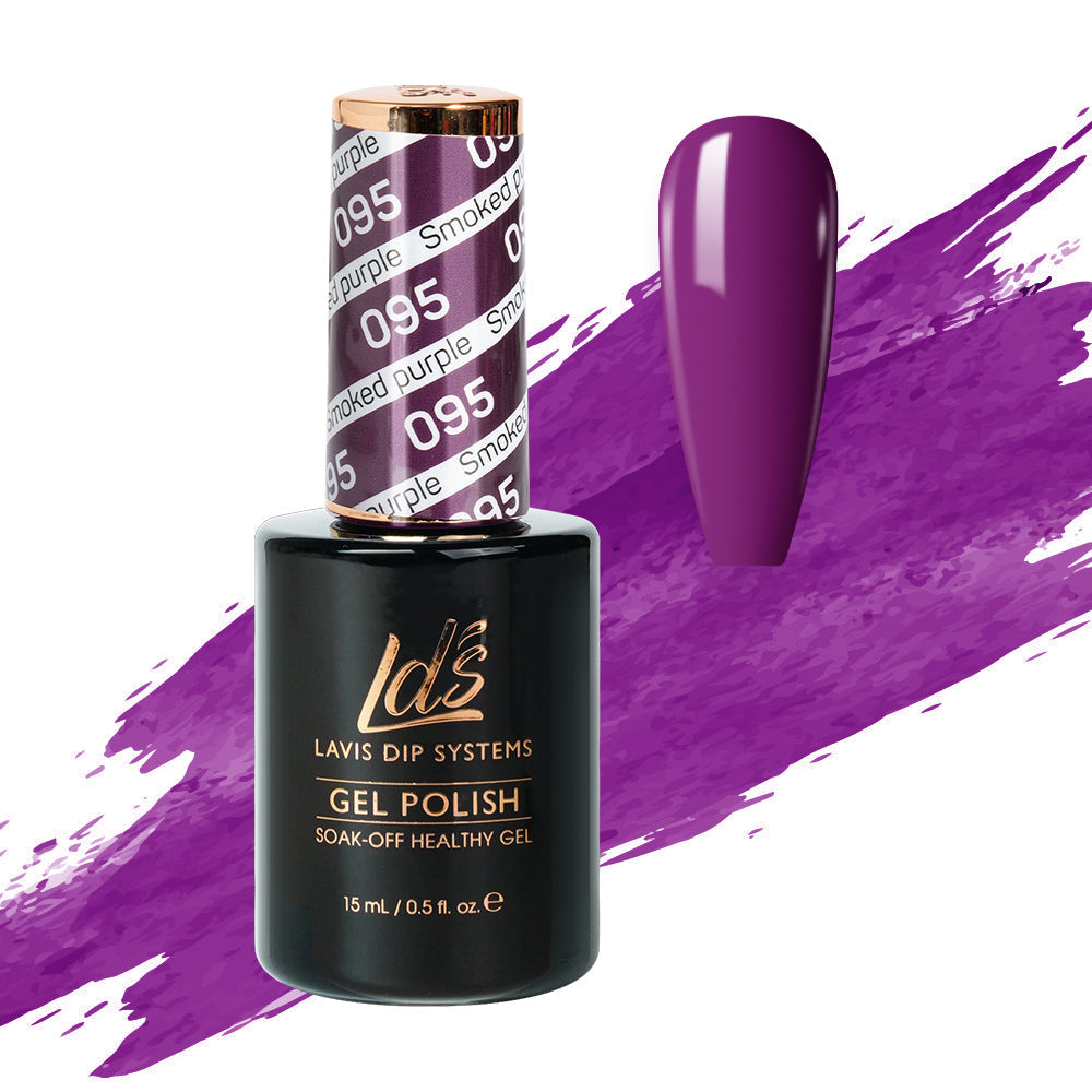  LDS Hema Free Gel Polish 095 - Smoked Purple by LDS HEMA FREE GEL POLISH sold by DTK Nail Supply
