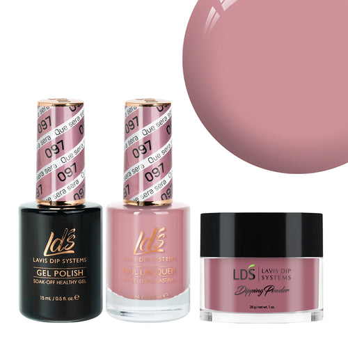  LDS 3 in 1 - 097 Que Sera Sera - Dip, Gel & Lacquer Matching by LDS sold by DTK Nail Supply