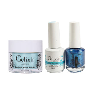 Gelixir 3 in 1 - 098 Blue Sea - Acrylic & Dip Powder, Gel & Lacquer by Gelixir sold by DTK Nail Supply