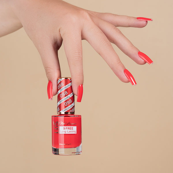  LDS Nail Lacquer - 098 Deliciously Orange by LDS sold by DTK Nail Supply