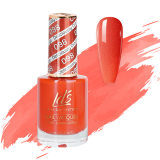  LDS 098 Deliciously Orange - LDS Healthy Nail Lacquer 0.5oz by LDS sold by DTK Nail Supply