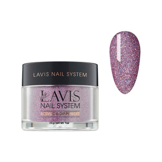  Lavis Acrylic Powder - 099 Retro Dream - Purple, Glitter Colors by LAVIS NAILS sold by DTK Nail Supply