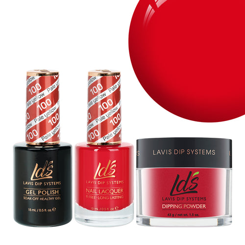  LDS 3 in 1 - 100 Bloody Mary - Dip, Gel & Lacquer Matching by LDS sold by DTK Nail Supply