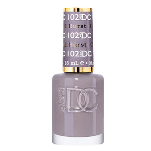 DND DC Nail Lacquer - 102 Gray Colors - Charcoal Burnt by DND DC sold by DTK Nail Supply