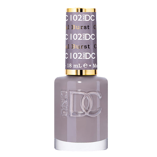 DND DC Nail Lacquer - 102 Gray Colors - Charcoal Burnt by DND DC sold by DTK Nail Supply