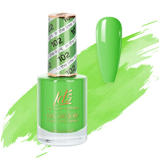  LDS 102 In The Lime Light - LDS Healthy Nail Lacquer 0.5oz by LDS sold by DTK Nail Supply