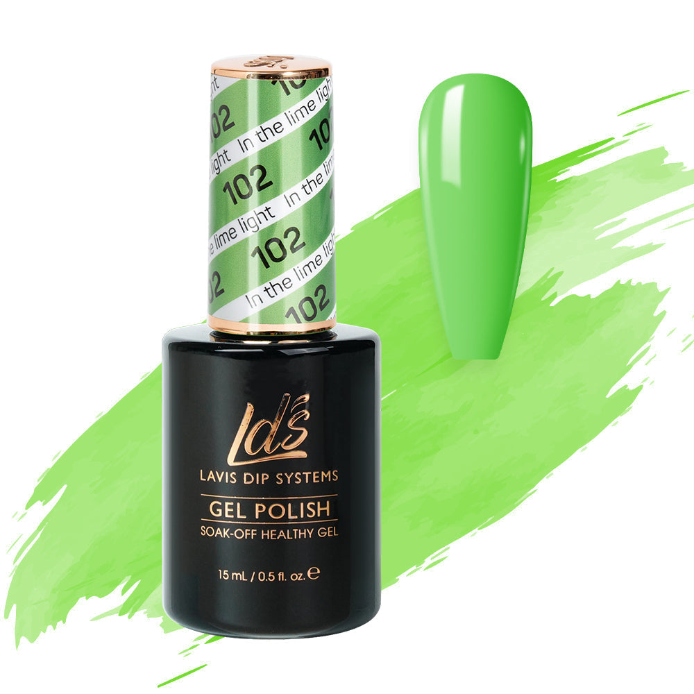  LDS Hema Free Gel Polish 102 - In The Lime Light by LDS HEMA FREE GEL POLISH sold by DTK Nail Supply