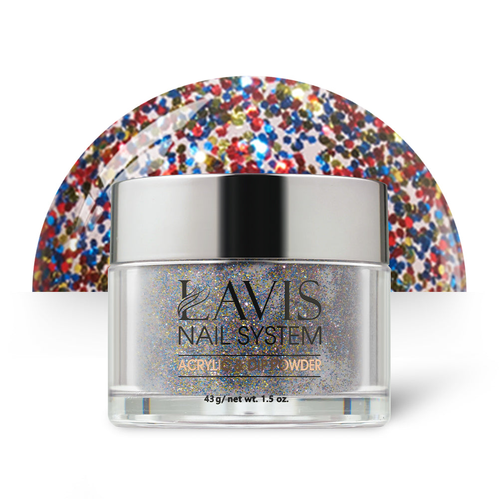  Lavis Acrylic Powder - 102 Kaleidoscope by LAVIS NAILS sold by DTK Nail Supply
