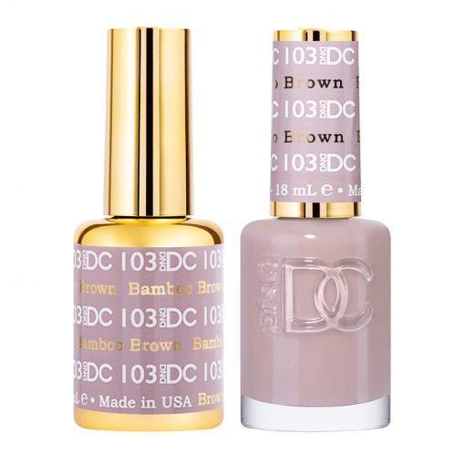  DND DC Gel Nail Polish Duo - 103 Bamboo Brown by DND DC sold by DTK Nail Supply