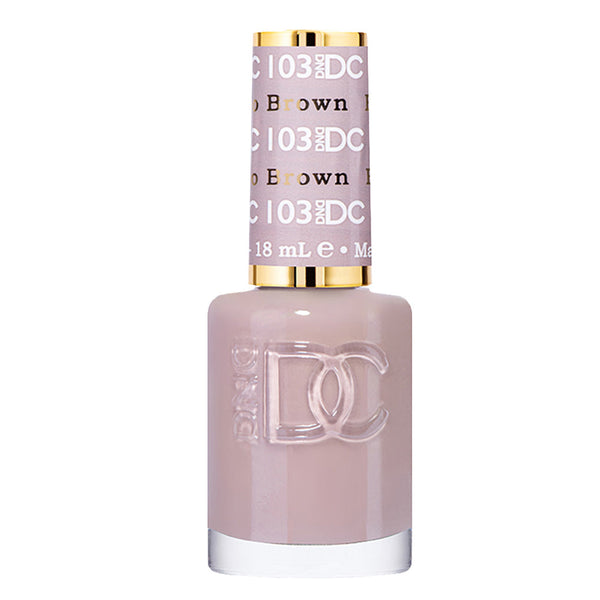  DND DC Nail Lacquer - 103 Neutral, Brown Colors - Bamboo Brown by DND DC sold by DTK Nail Supply