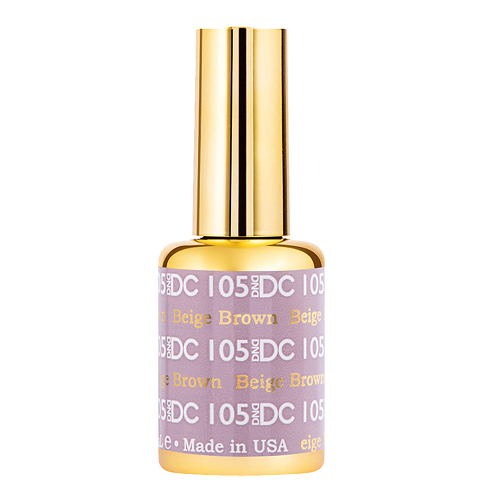  DND DC Gel Polish - 105 Neutral, Brown Colors - Beige Brown by DND DC sold by DTK Nail Supply