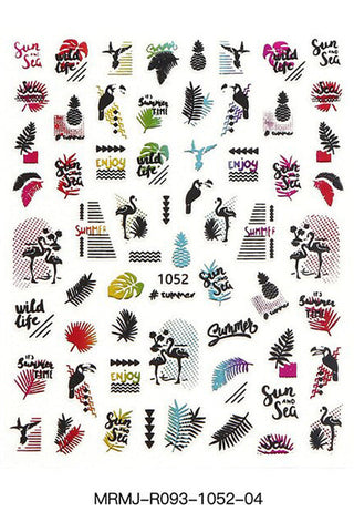  Nail Art Stickers - 1052 - Colorful by OTHER sold by DTK Nail Supply