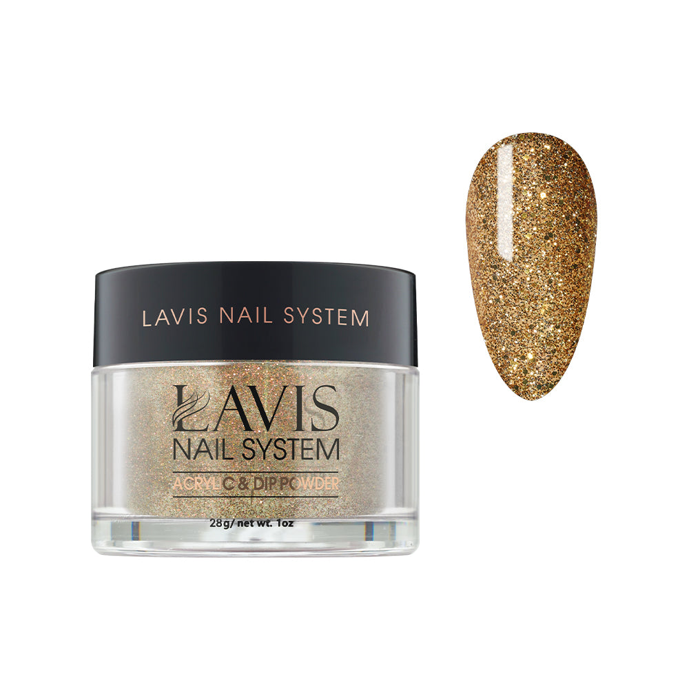  Lavis Acrylic Powder - 105 All That Is Gold by LAVIS NAILS sold by DTK Nail Supply