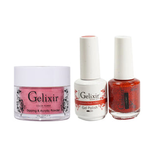  Gelixir 3 in 1 - 106 Spark Red - Acrylic & Dip Powder, Gel & Lacquer by Gelixir sold by DTK Nail Supply