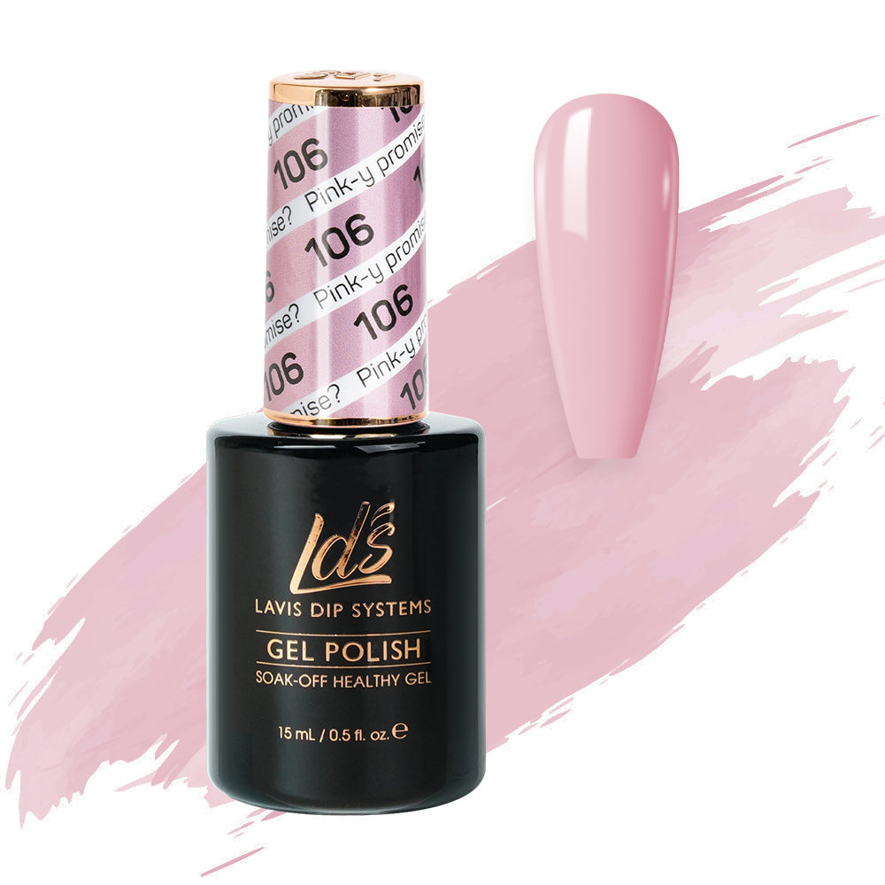  LDS Hema Free Gel Polish 106 - Pink-Y Promise? by LDS HEMA FREE GEL POLISH sold by DTK Nail Supply