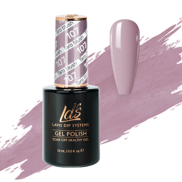 LDS Hema Free Gel Polish 107 - Taro Blush by LDS HEMA FREE GEL POLISH sold by DTK Nail Supply